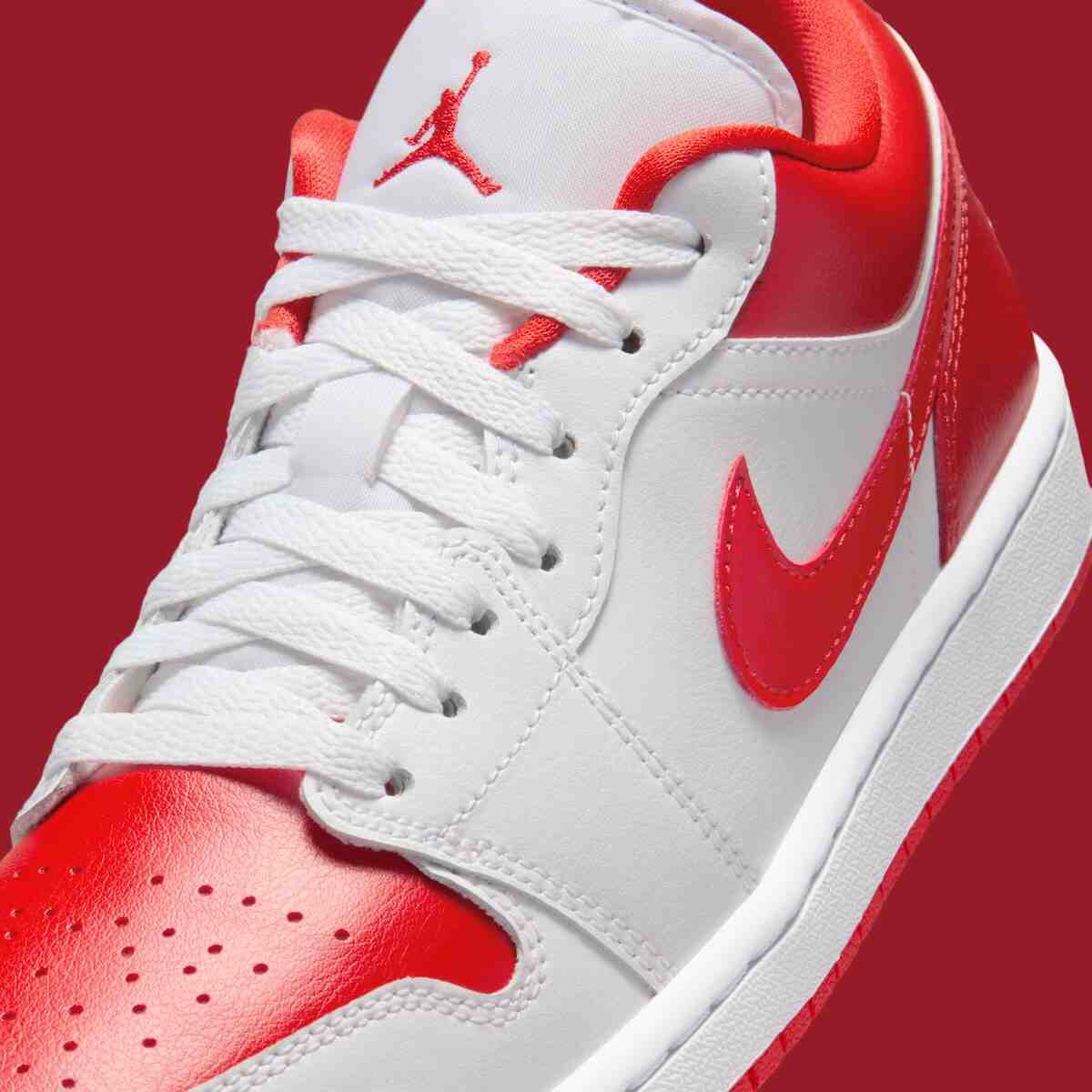 Air Jordan 1 Low, Air Jordan 1, Air Jordan - Air Jordan 1 Low "白色/智利紅 "引入芝加哥公牛隊風格