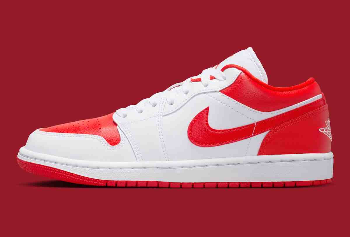 Air Jordan 1 Low, Air Jordan 1, Air Jordan - Air Jordan 1 Low "白色/智利紅 "引入芝加哥公牛隊風格