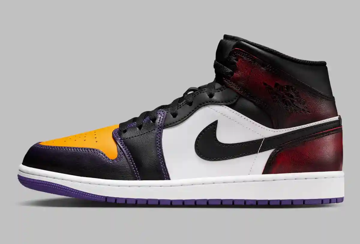 Air Jordan 1 Mid 以熟悉的 "從洛杉磯到芝加哥 "為主題亮相 Air Jordan 1 Mid, Air Jordan 1, Air Jordan - Air Jordan 1 Mid 以熟悉的 "從洛杉磯到芝加哥 "為主題亮相