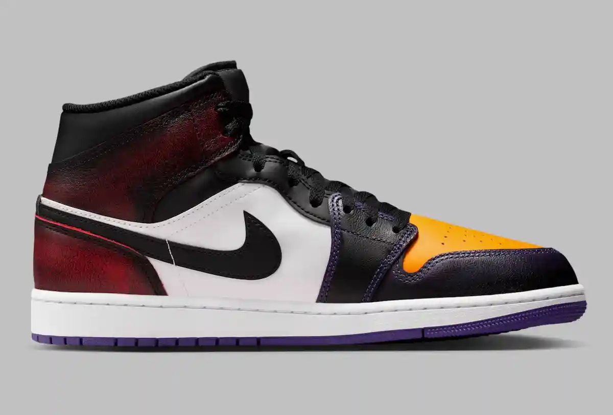 Air Jordan 1 Mid 以熟悉的 "從洛杉磯到芝加哥 "為主題亮相 Air Jordan 1 Mid, Air Jordan 1, Air Jordan - Air Jordan 1 Mid 以熟悉的 "從洛杉磯到芝加哥 "為主題亮相