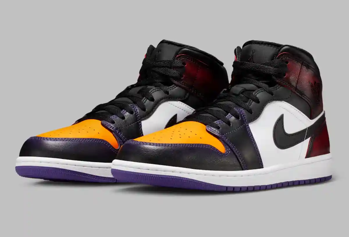 Air Jordan 1 Mid 以熟悉的 "從洛杉磯到芝加哥 "為主題亮相 Air Jordan 1 Mid, Air Jordan 1, Air Jordan - Air Jordan 1 Mid 以熟悉的 "從洛杉磯到芝加哥 "為主題亮相