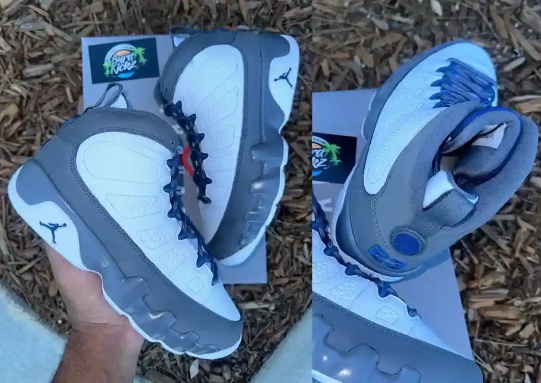 Nike, Air Jordan 9, Air Jordan - Air Jordan 9 "Flint Grey"（法國藍）將於 2026 年 1 月回歸