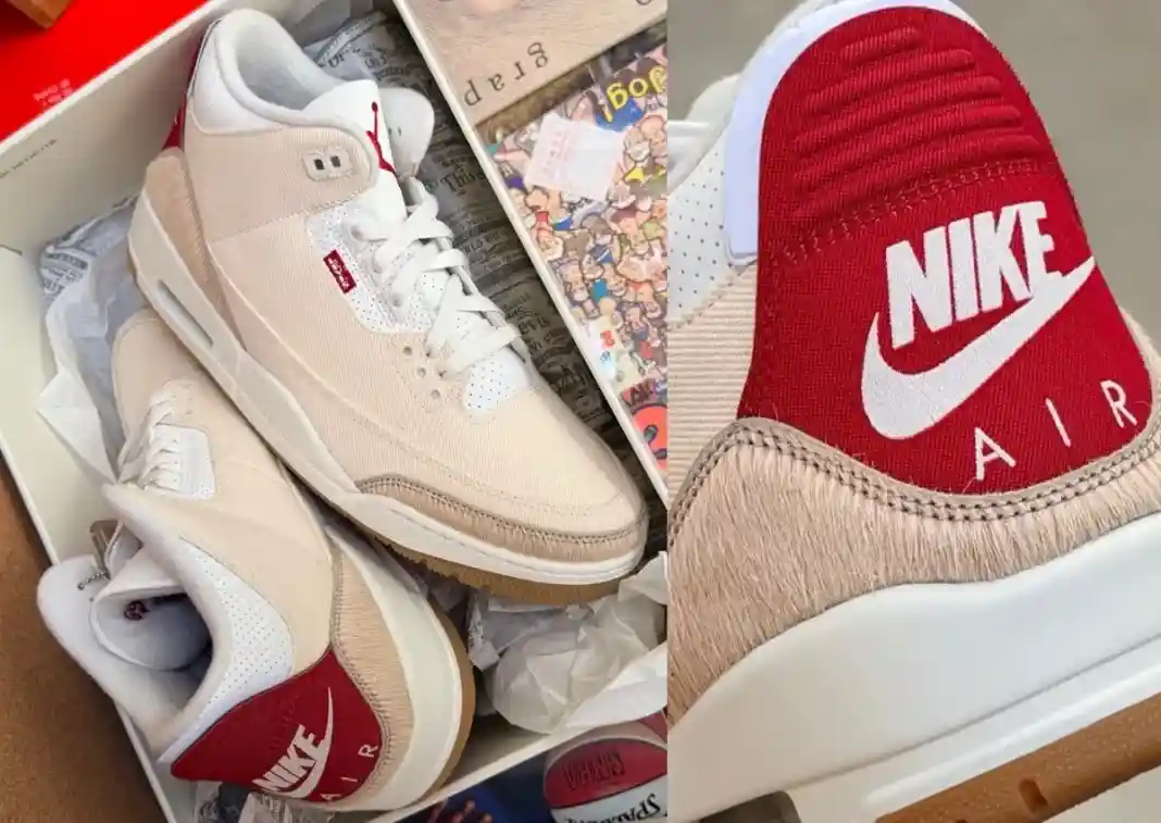 Levi's x Air Jordan 3, Levi's, Air Jordan 3, Air Jordan - Levi's x Air Jordan 3 "Sail Denim" 2026 年春季發佈