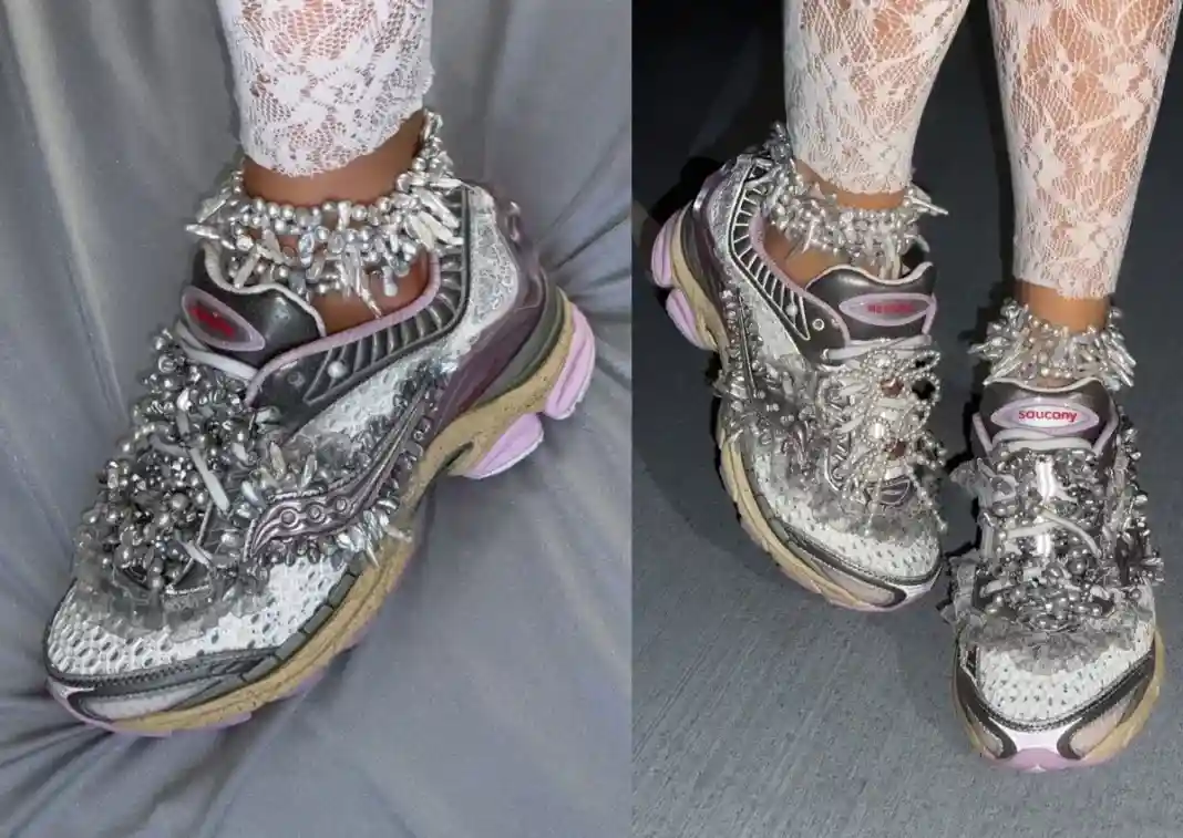 Saucony - Metagirl用珍珠裝飾將Saucony Paramount推向高級時裝領域