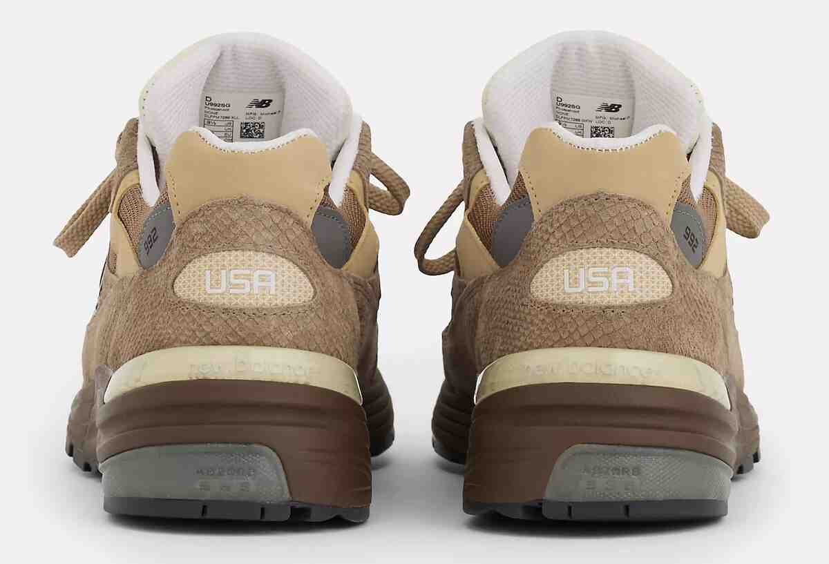 New Balance 992, New Balance - 新百倫 992 "漂流木 "12 月 11 日上市，蛇皮鑲嵌裝飾