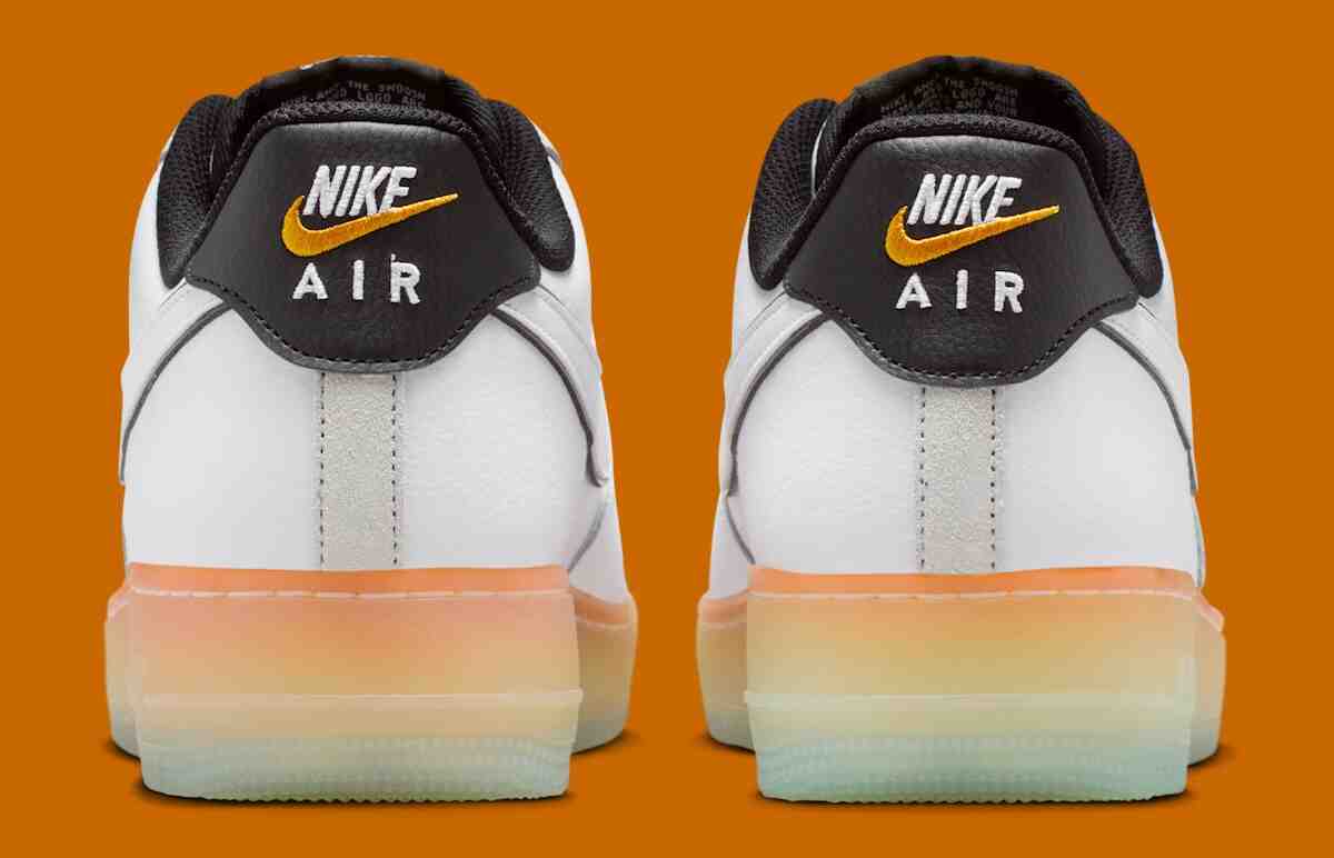 Nike Air Force 1 Low, Nike Air Force 1, Nike - 耐克 Air Force 1 低配版 "籃球 "發佈，配以夕陽色調和籠式球場細節