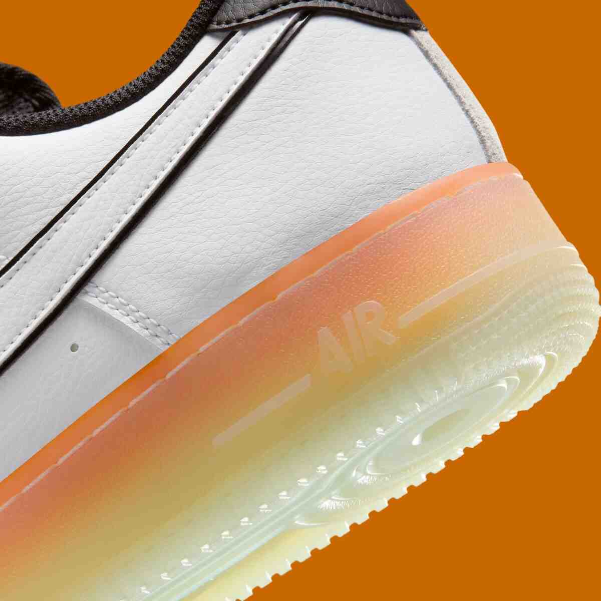 Nike Air Force 1 Low, Nike Air Force 1, Nike - 耐克 Air Force 1 低配版 "籃球 "發佈，配以夕陽色調和籠式球場細節