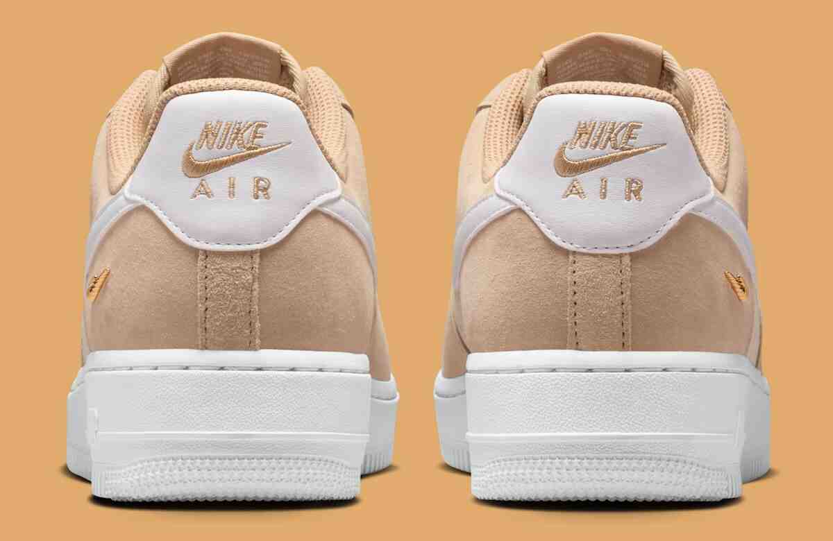 Nike Air Force 1 Low, Nike Air Force 1, Nike - 耐克 Air Force 1 低配版 "亞麻布/沙地裂紋 "沙色款式