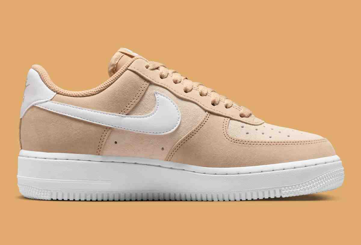 Nike Air Force 1 Low, Nike Air Force 1, Nike - 耐克 Air Force 1 低配版 "亞麻布/沙地裂紋 "沙色款式