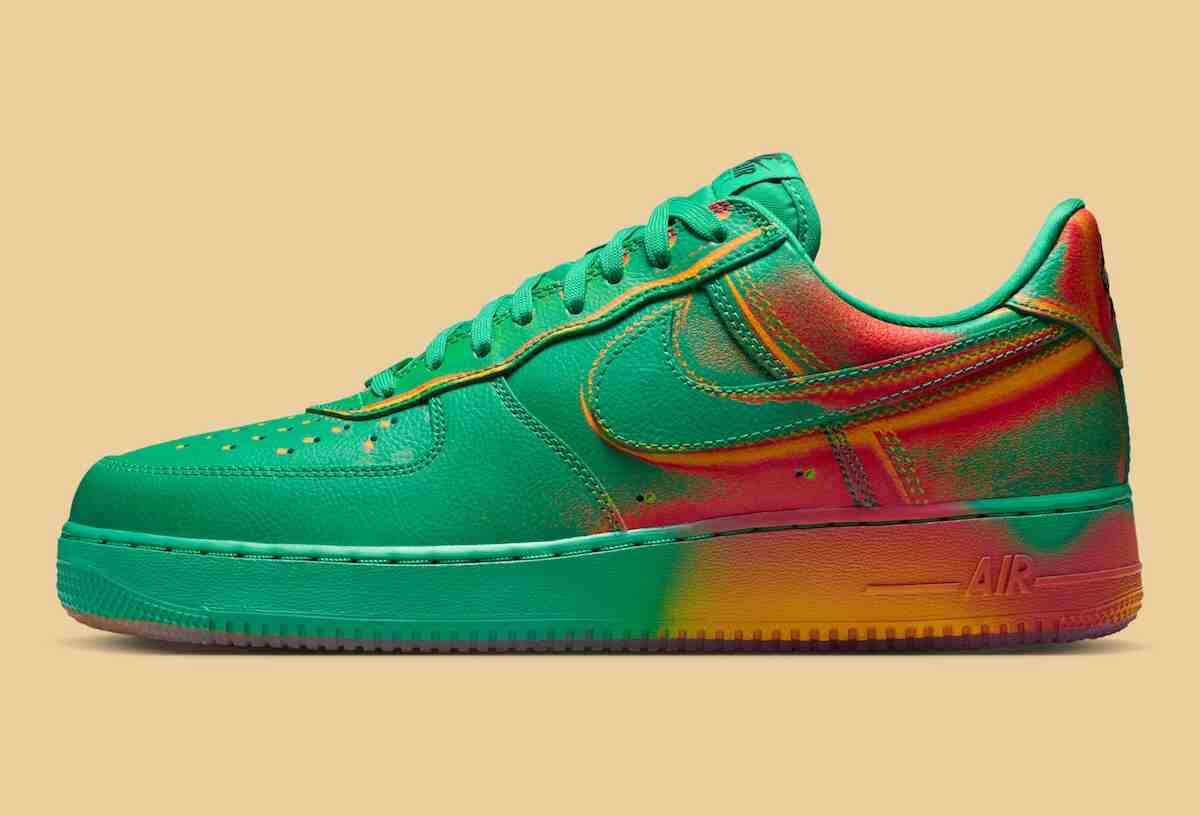 耐克為 Air Force 1 Low "體育場綠 "增添熱辣漸變色彩 Nike Air Force 1 Low, Nike Air Force 1, Nike - 耐克為 Air Force 1 Low "體育場綠 "增添熱辣漸變色彩