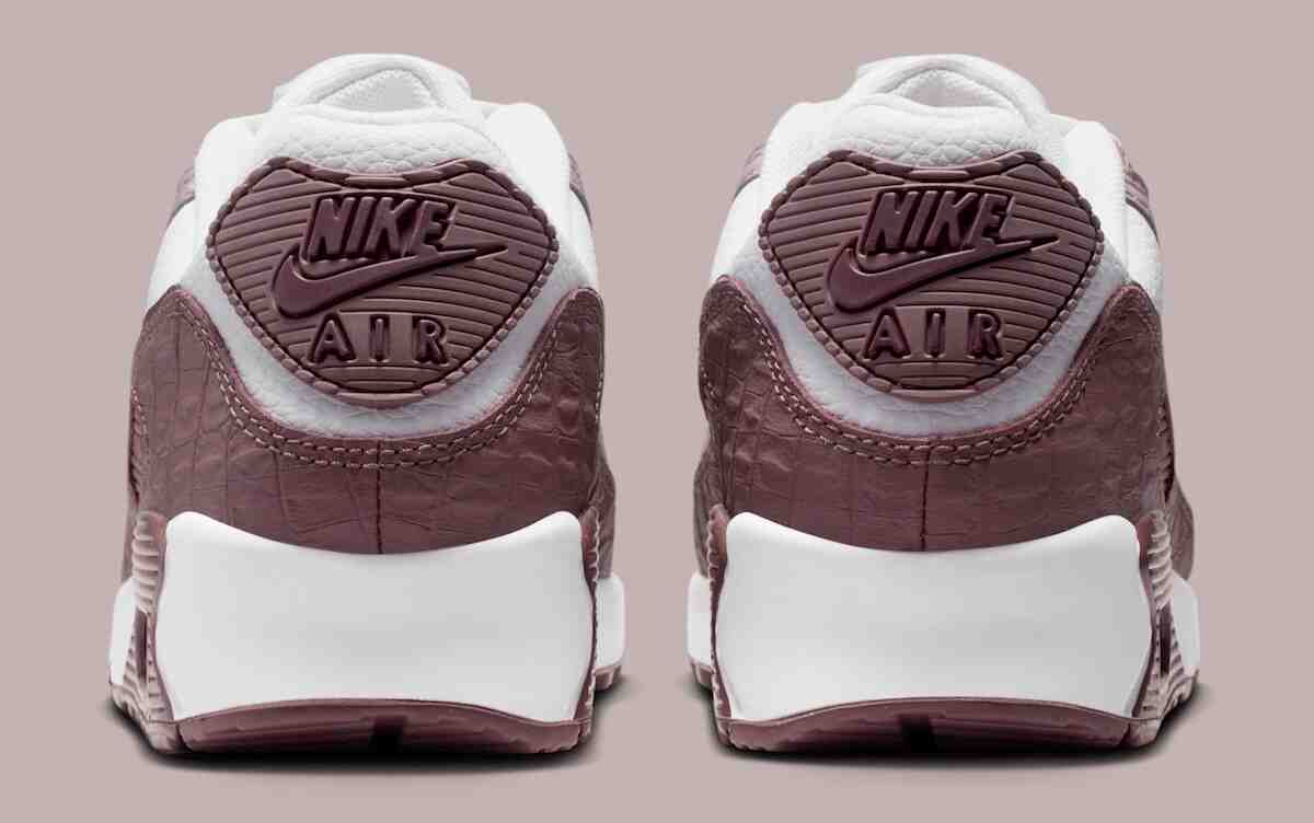 耐克為 Air Max 90 打造 "勃艮第鱷魚皮 "高級外觀 Nike Air Max 90, Nike - 耐克為 Air Max 90 打造 "勃艮第鱷魚皮 "高級外觀