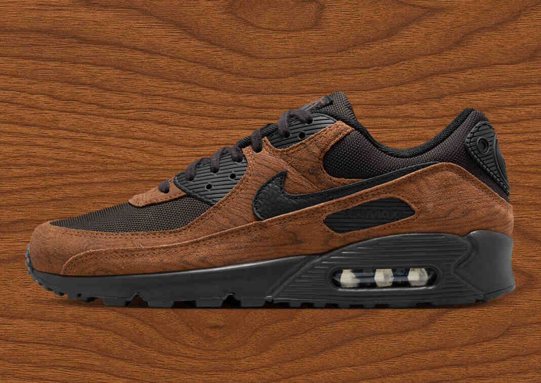 Nike Air Max 90, Nike Air Max, Nike - 耐克 Air Max 90 高級版 "淺英倫棕 "採用木質靈感細節