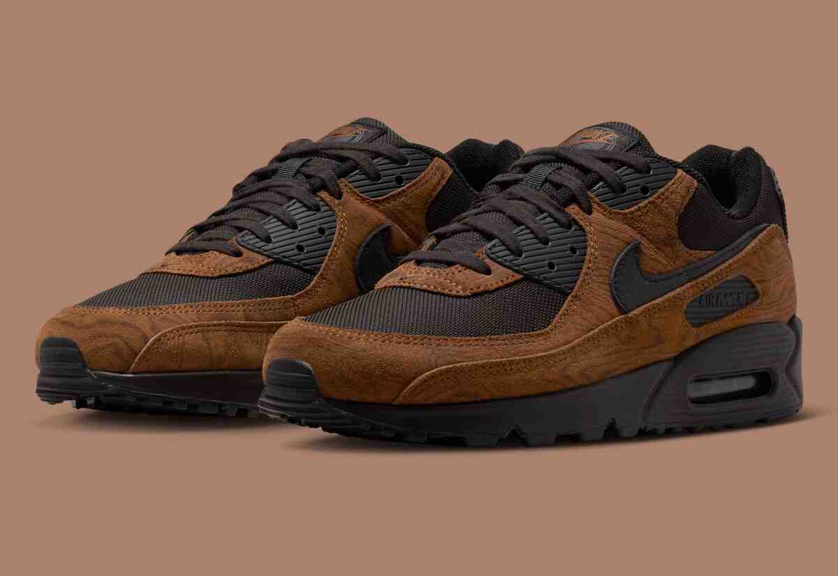 耐克 Air Max 90 高級版 "淺英倫棕 "採用木質靈感細節 Nike Air Max 90, Nike Air Max, Nike - 耐克 Air Max 90 高級版 "淺英倫棕 "採用木質靈感細節