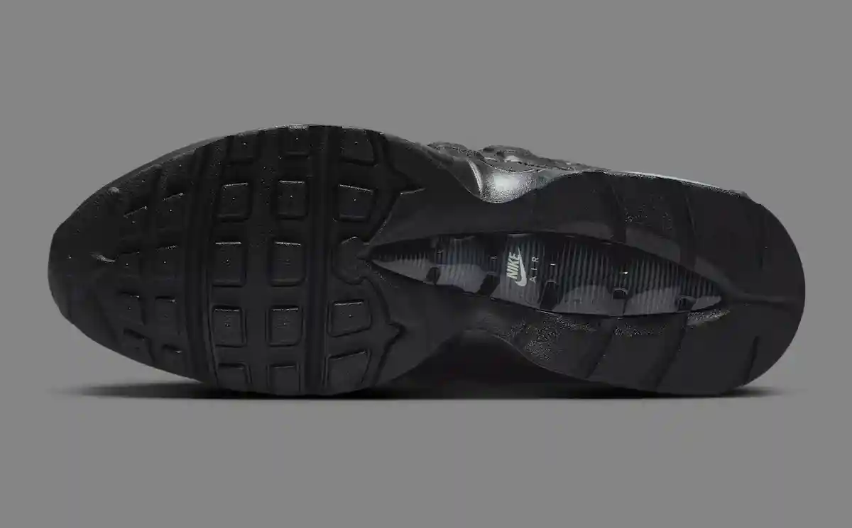 耐克 Air Max 95 大泡泡 "三層黑色皮革 "改頭換面 Nike Air Max 95, Nike Air Max, Nike, Air Max 95 - 耐克 Air Max 95 大泡泡 "三層黑色皮革 "改頭換面