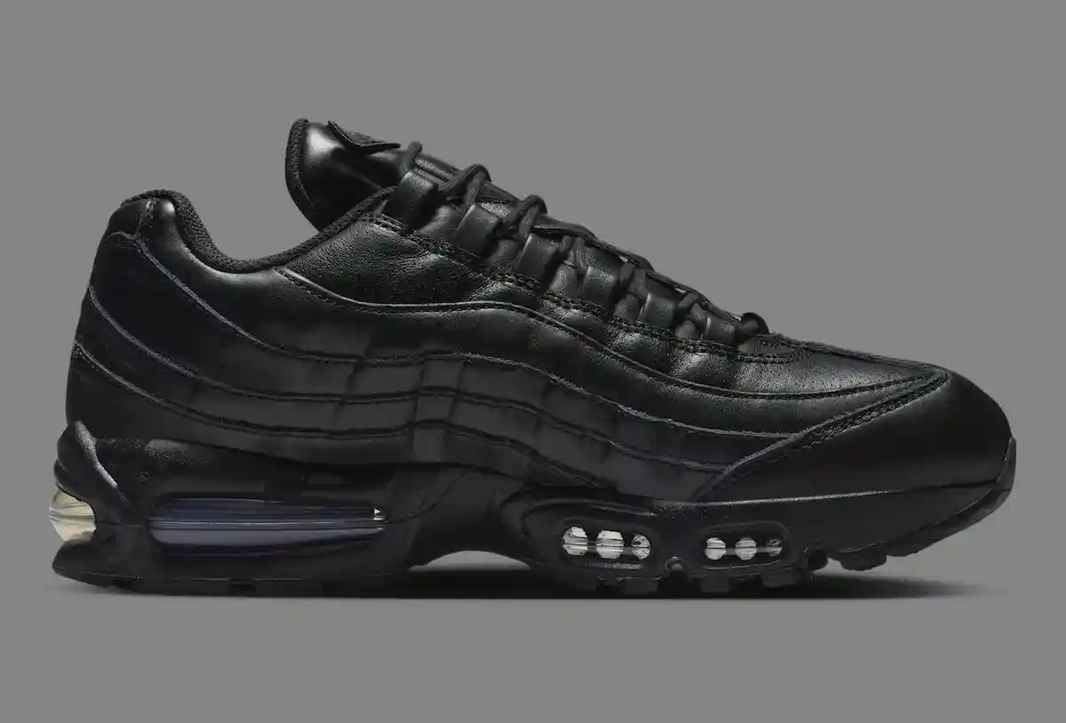 耐克 Air Max 95 大泡泡 "三層黑色皮革 "改頭換面 Nike Air Max 95, Nike Air Max, Nike, Air Max 95 - 耐克 Air Max 95 大泡泡 "三層黑色皮革 "改頭換面