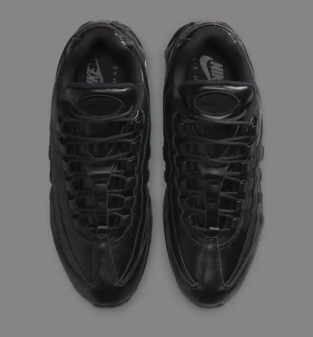 耐克 Air Max 95 大泡泡 "三層黑色皮革 "改頭換面 Nike Air Max 95, Nike Air Max, Nike, Air Max 95 - 耐克 Air Max 95 大泡泡 "三層黑色皮革 "改頭換面