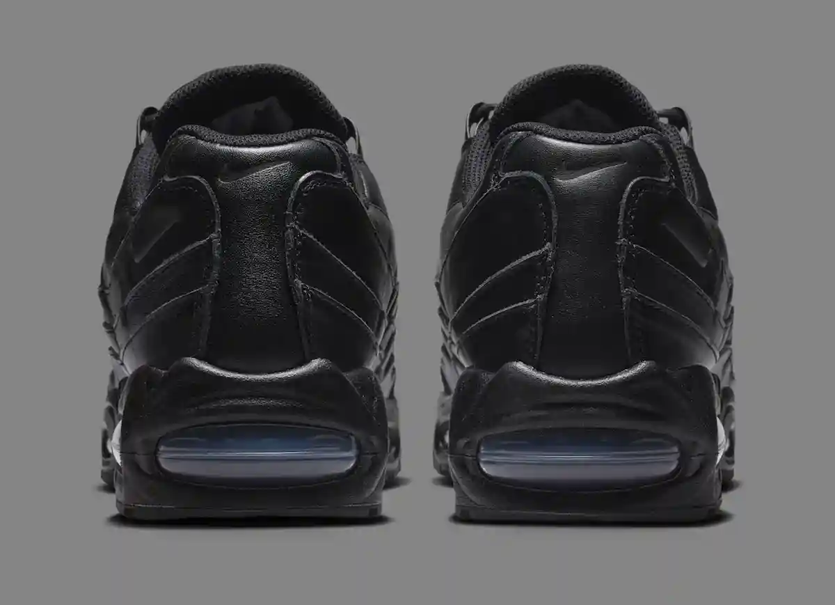 耐克 Air Max 95 大泡泡 "三層黑色皮革 "改頭換面 Nike Air Max 95, Nike Air Max, Nike, Air Max 95 - 耐克 Air Max 95 大泡泡 "三層黑色皮革 "改頭換面