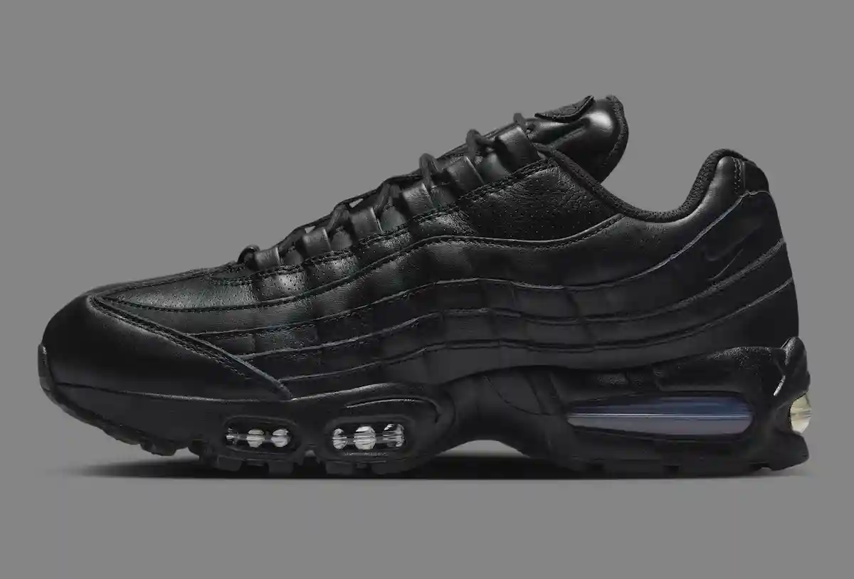 耐克 Air Max 95 大泡泡 "三層黑色皮革 "改頭換面 Nike Air Max 95, Nike Air Max, Nike, Air Max 95 - 耐克 Air Max 95 大泡泡 "三層黑色皮革 "改頭換面