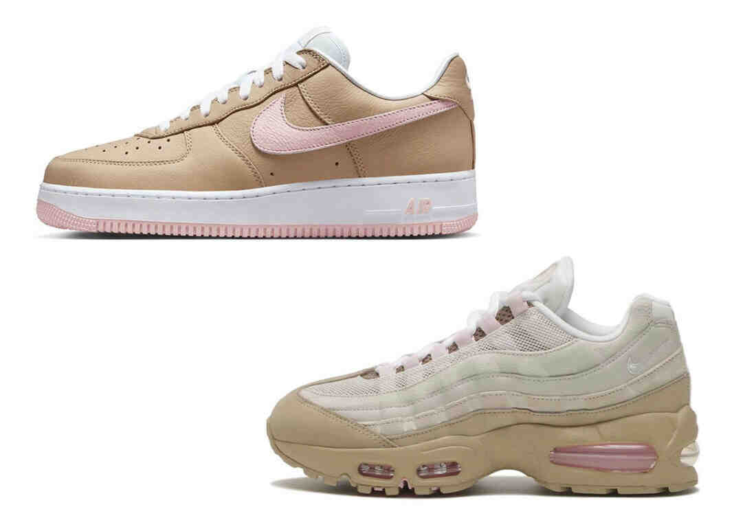 Nike Air Max 95, Nike Air Force 1, Nike, Air Max 95 - 耐克 Air Max 95 從 Air Force 1 Low "亞麻布 "中汲取靈感