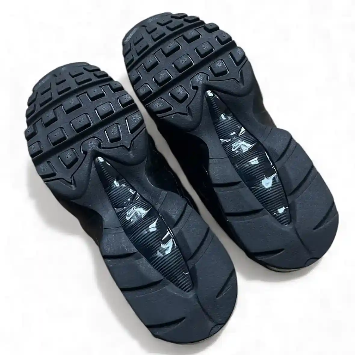 耐克 Air Max 95 大泡泡 "三層黑色皮革 "改頭換面 Nike Air Max 95, Nike Air Max, Nike, Air Max 95 - 耐克 Air Max 95 大泡泡 "三層黑色皮革 "改頭換面