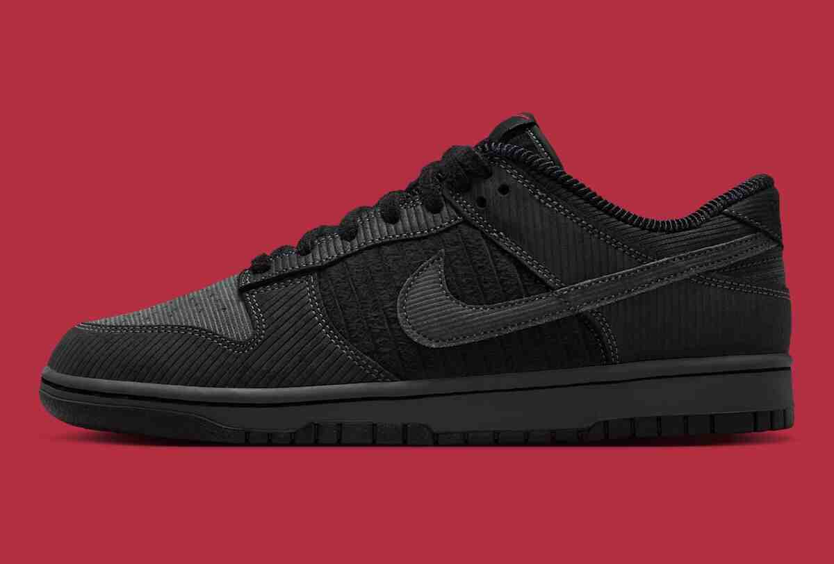 耐克 Dunk Low 採用麂皮和燈芯絨面料 Nike Dunk Low, Nike - 耐克 Dunk Low 採用麂皮和燈芯絨面料