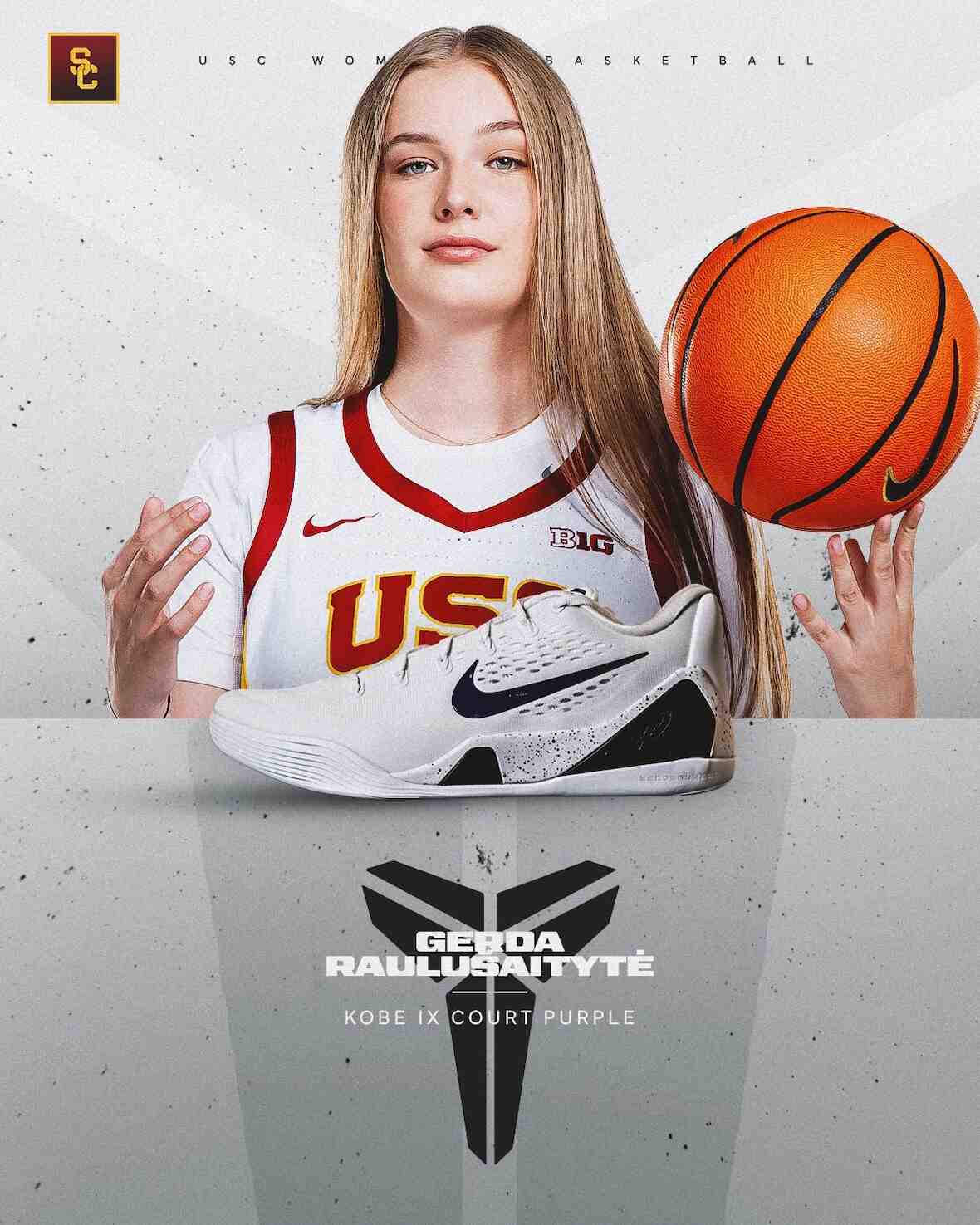 南加州大學對陣康涅狄格大學,每位球員都穿着耐克科比球鞋致敬 Nike Kobe 9, Nike Kobe 5, Nike Kobe 3, Nike - 南加州大學對陣康涅狄格大學,每位球員都穿着耐克科比球鞋致敬