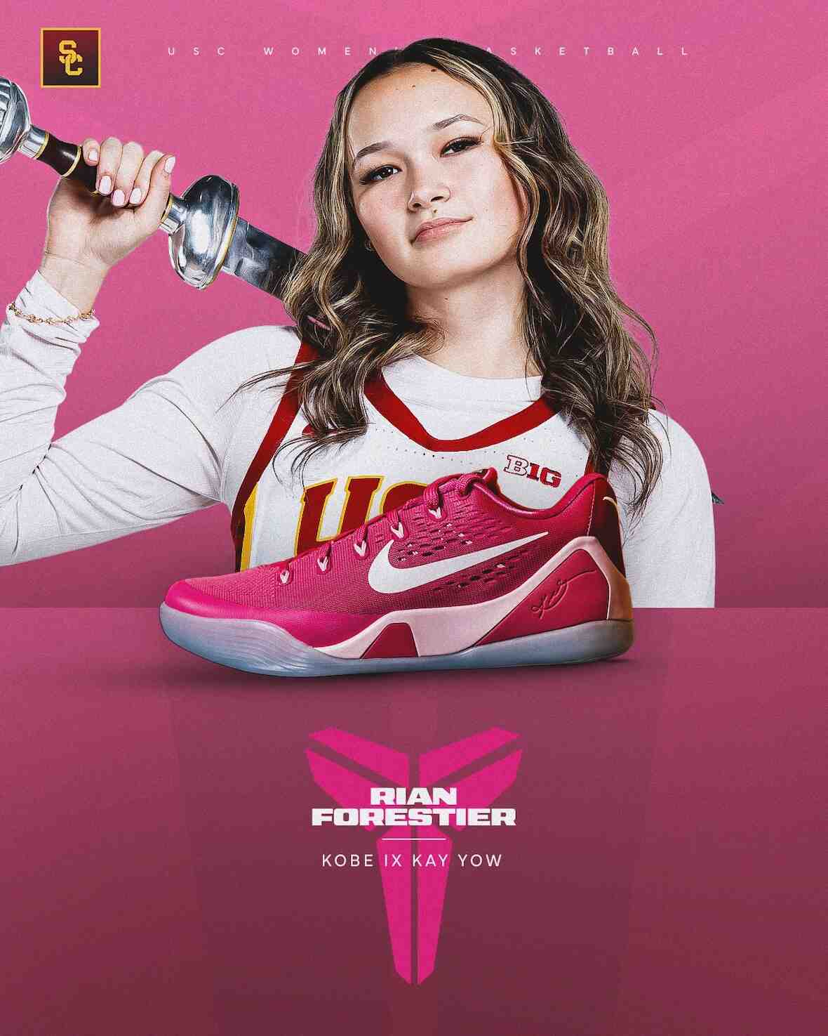 南加州大學對陣康涅狄格大學,每位球員都穿着耐克科比球鞋致敬 Nike Kobe 9, Nike Kobe 5, Nike Kobe 3, Nike - 南加州大學對陣康涅狄格大學,每位球員都穿着耐克科比球鞋致敬