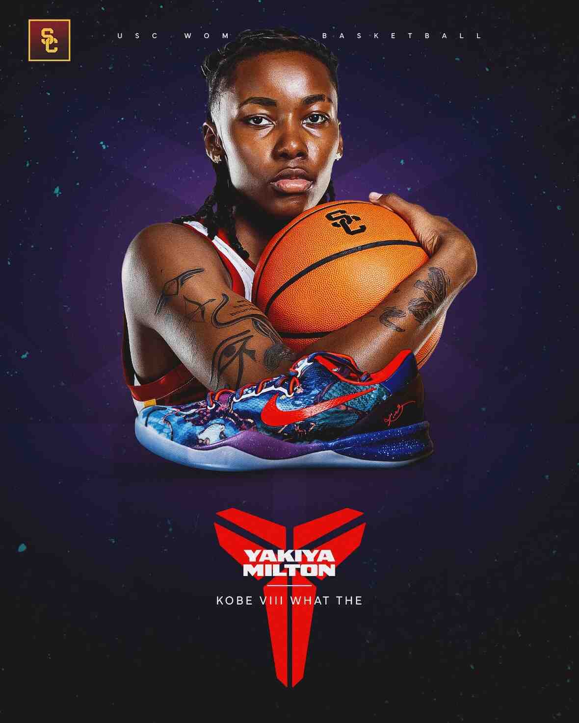 南加州大學對陣康涅狄格大學,每位球員都穿着耐克科比球鞋致敬 Nike Kobe 9, Nike Kobe 5, Nike Kobe 3, Nike - 南加州大學對陣康涅狄格大學,每位球員都穿着耐克科比球鞋致敬