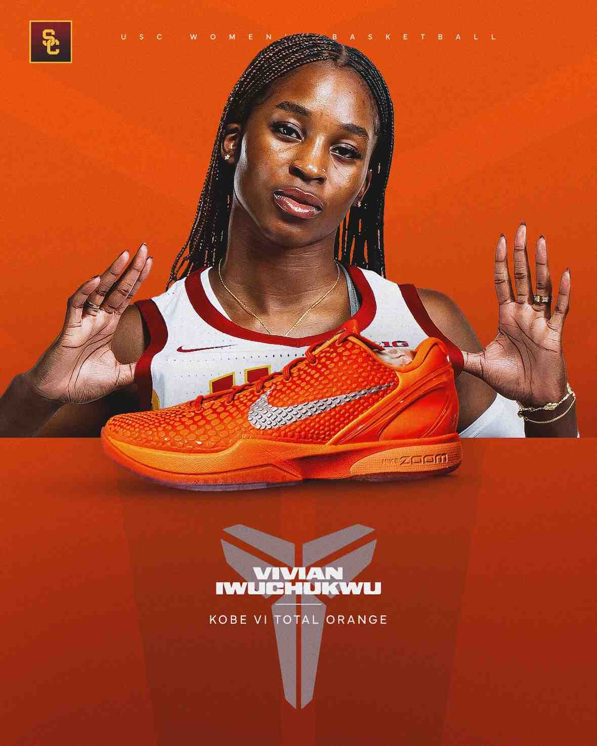 南加州大學對陣康涅狄格大學,每位球員都穿着耐克科比球鞋致敬 Nike Kobe 9, Nike Kobe 5, Nike Kobe 3, Nike - 南加州大學對陣康涅狄格大學,每位球員都穿着耐克科比球鞋致敬