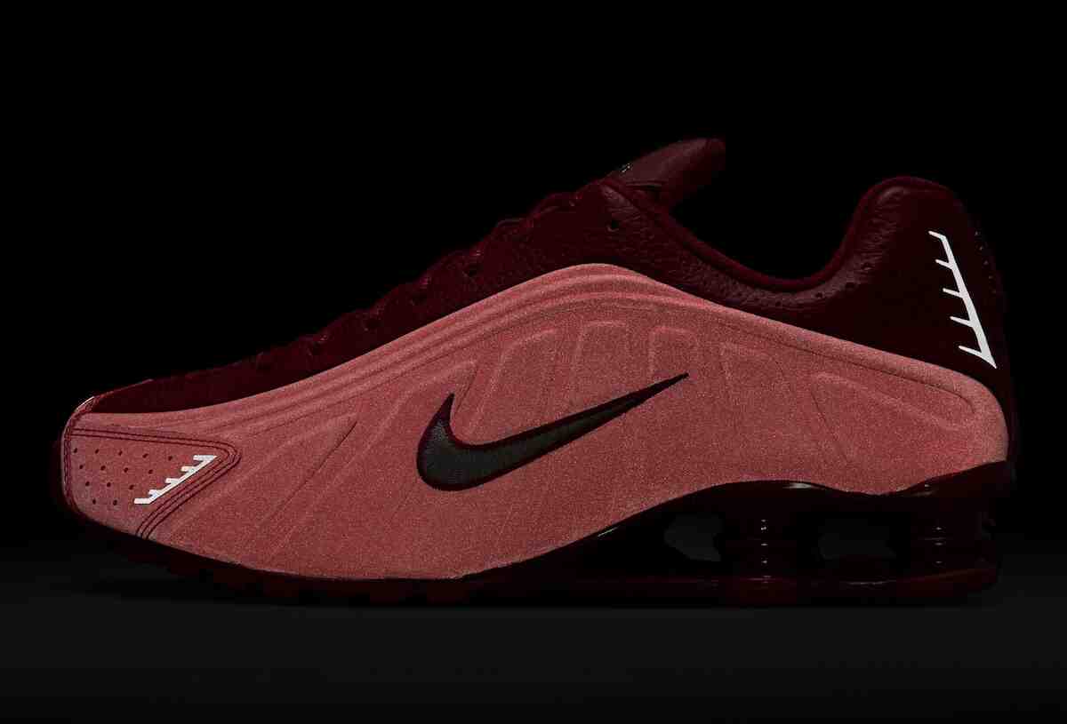 Nike Shox, Nike - 耐克 Shox R4 "運動紅 "全面反光