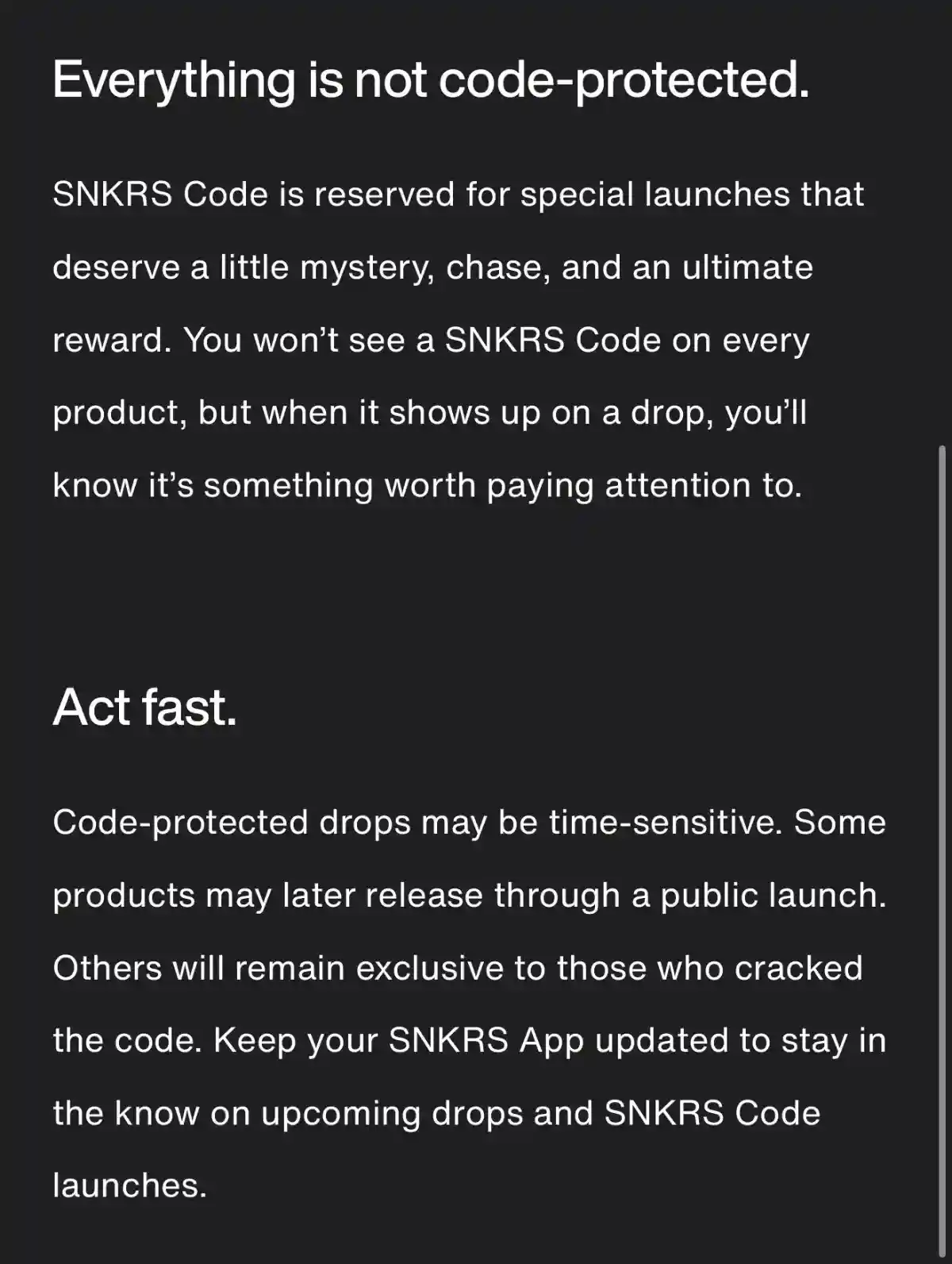 耐克推出帶 SNKRS 代碼的密碼保護水滴鞋 Nike - 耐克推出帶 SNKRS 代碼的密碼保護水滴鞋