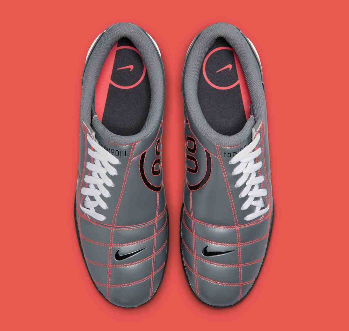 Nike Total 90 III, Nike Total 90, Nike - 耐克 Total 90 III 混合 "煙灰色 "和 "亮深紅色"