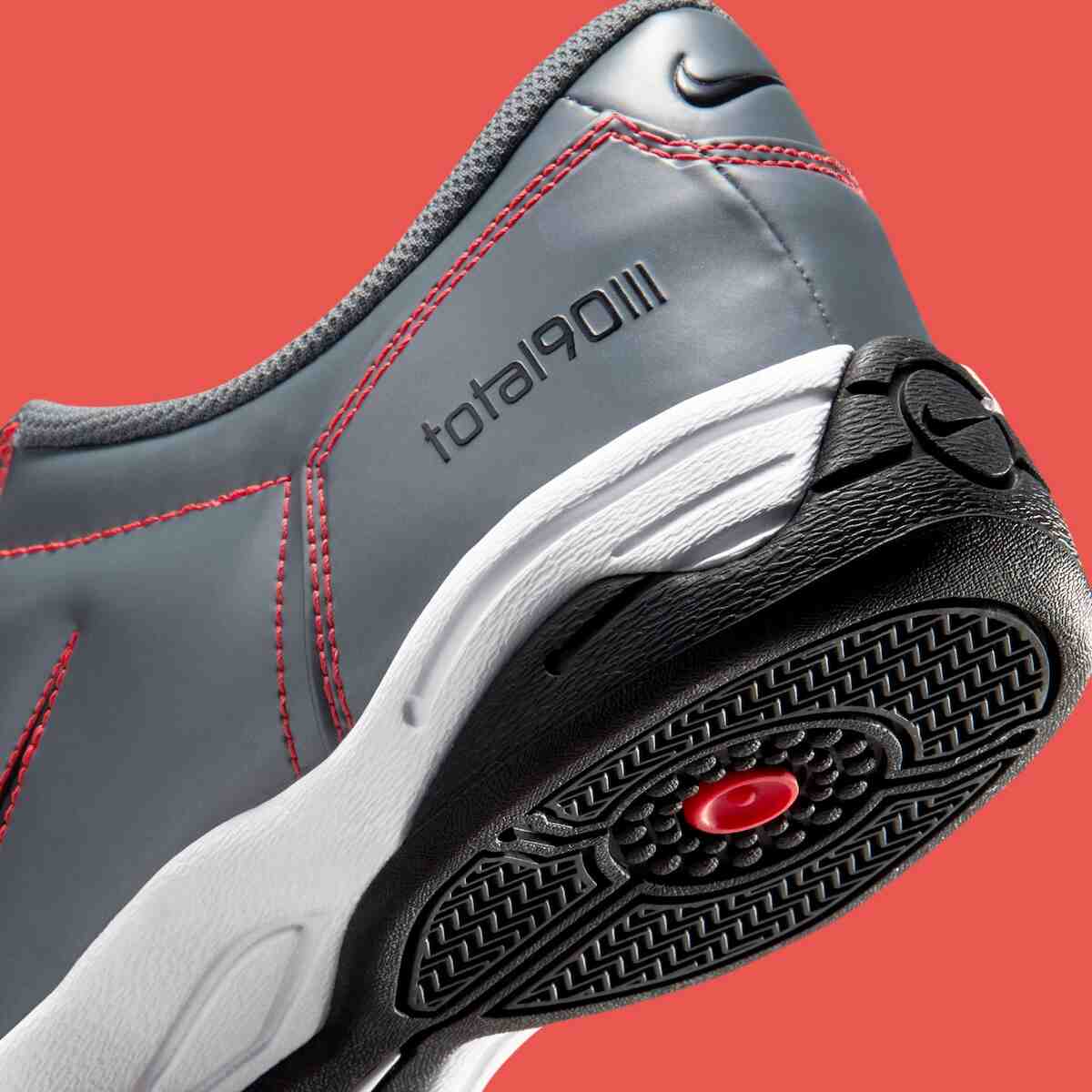 Nike Total 90 III, Nike Total 90, Nike - 耐克 Total 90 III 混合 "煙灰色 "和 "亮深紅色"