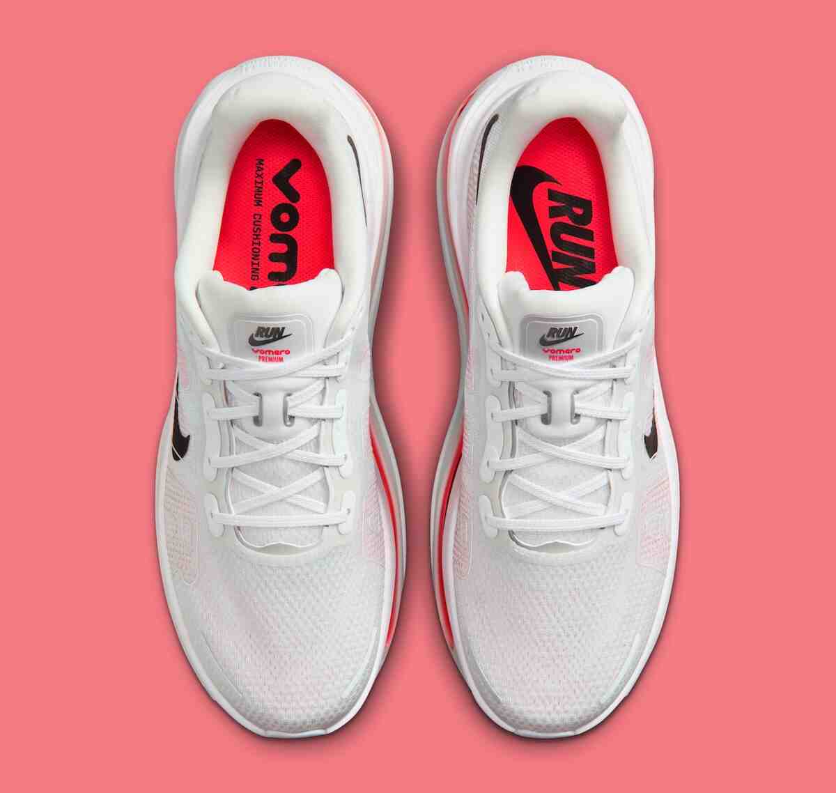 耐克 Vomero Premium "白色/亮深紅色 "照亮道路 Nike Vomero Premium, Nike - 耐克 Vomero Premium "白色/亮深紅色 "照亮道路