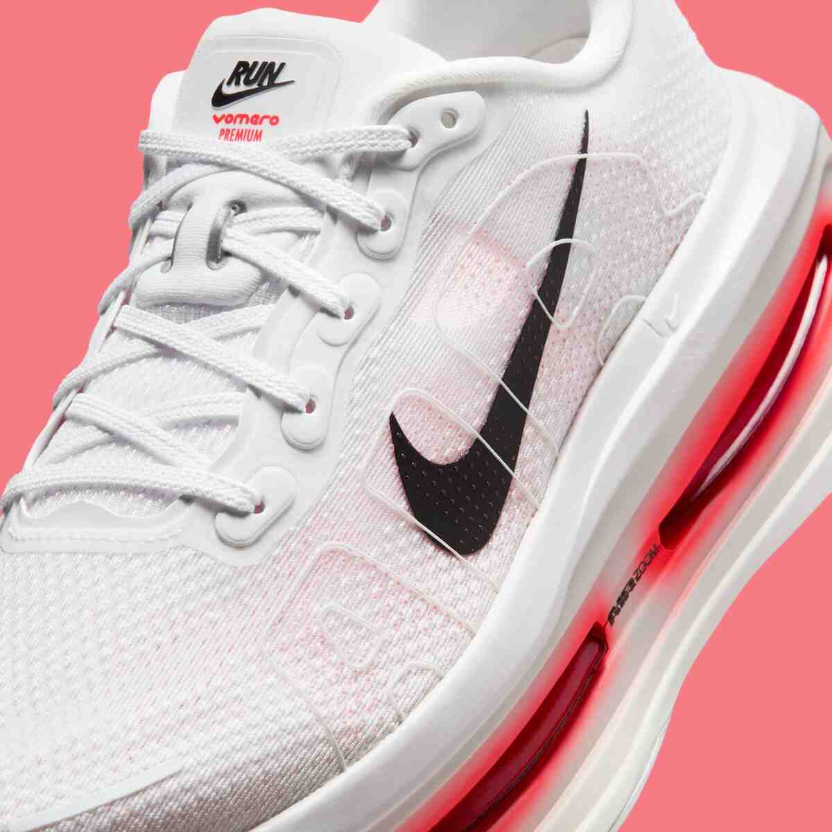 耐克 Vomero Premium "白色/亮深紅色 "照亮道路 Nike Vomero Premium, Nike - 耐克 Vomero Premium "白色/亮深紅色 "照亮道路