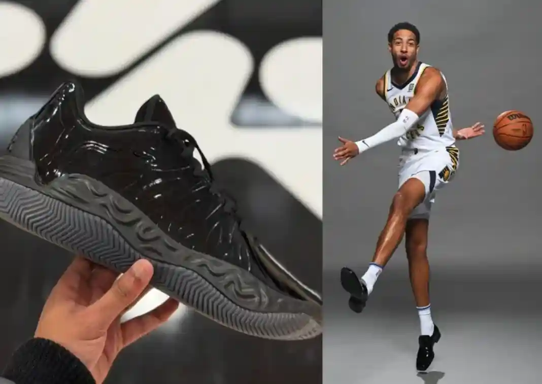 Tyrese Haliburton, PUMA Hali 1, Puma - 泰瑞斯-哈利伯頓首次亮相 PUMA Hali 1 "黑色專利 "鞋款