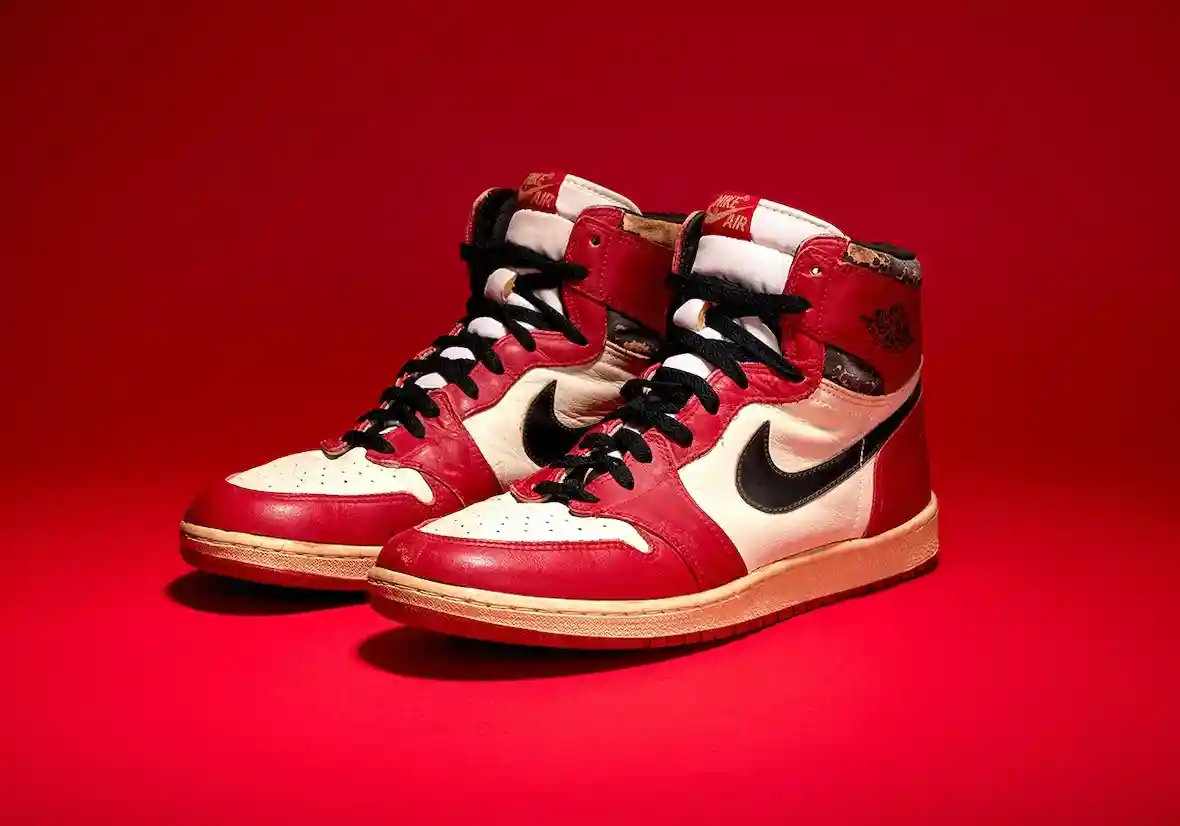 Air Jordan 1 Chicago, Air Jordan 1, Air Jordan - 米高-喬丹的真實 Air Jordan 1 "Shattered Backboard" 鞋將被拍賣