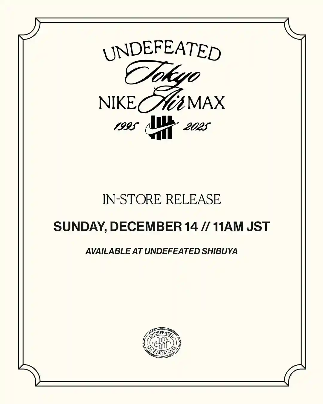 UNDEFEATED x Nike Air Max 95 "火紅色 "東京獨家發售 Undefeated, Nike Air Max 95, Nike - UNDEFEATED x Nike Air Max 95 "火紅色 "東京獨家發售