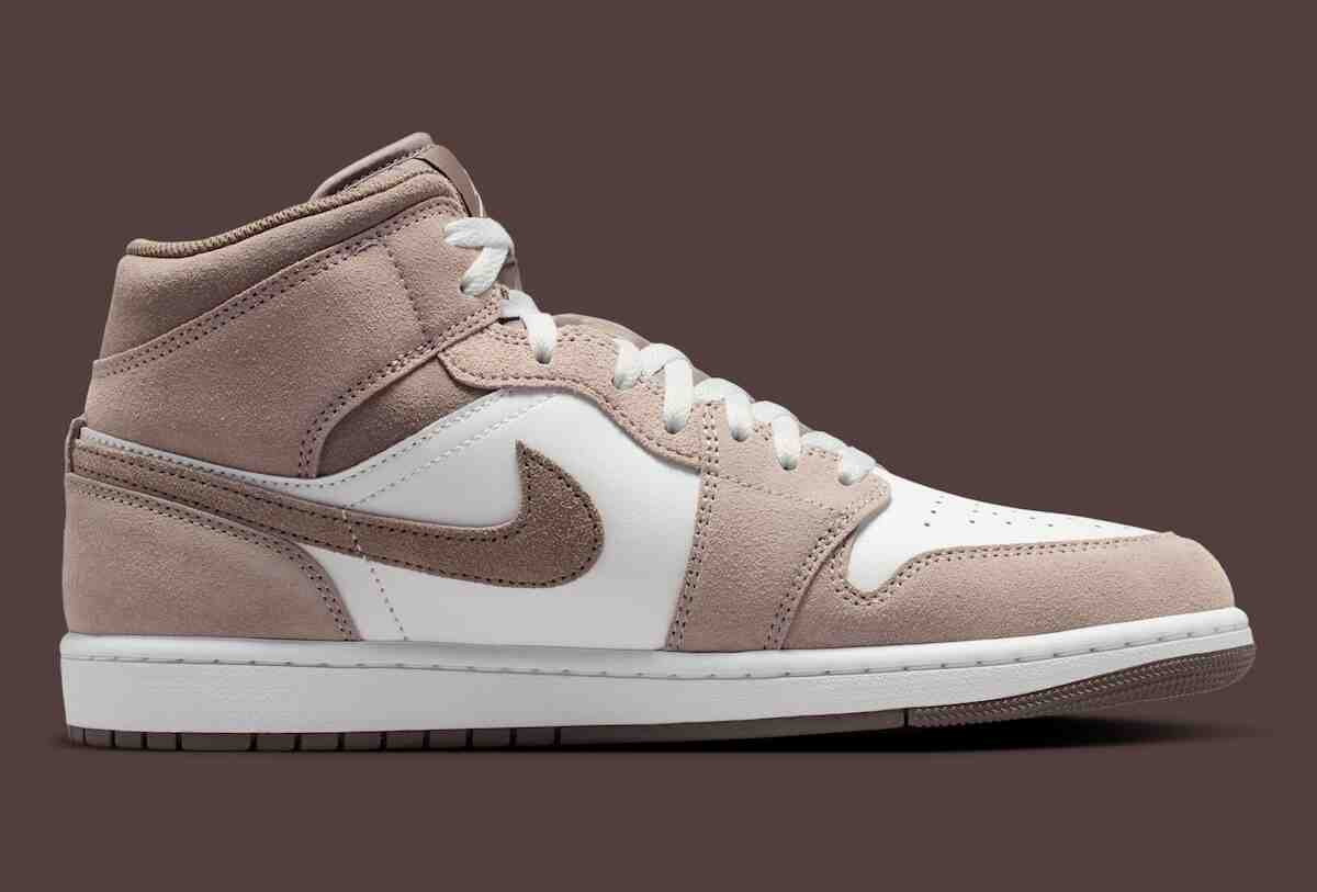 Air Jordan 1 Mid, Air Jordan 1, Air Jordan - Air Jordan 1 Mid "Enigma Stone" 採用軟麂皮材質