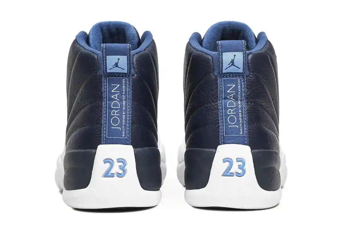 Air Jordan 12 Obsidian 2027 heel branding