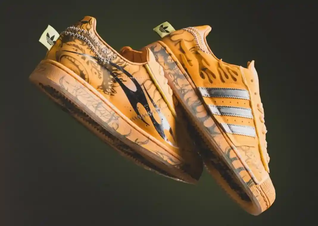 Hellstar, adidas superstar, adidas - Hellstar x adidas Superstar "朦朧橙 "4 月 10 日發佈