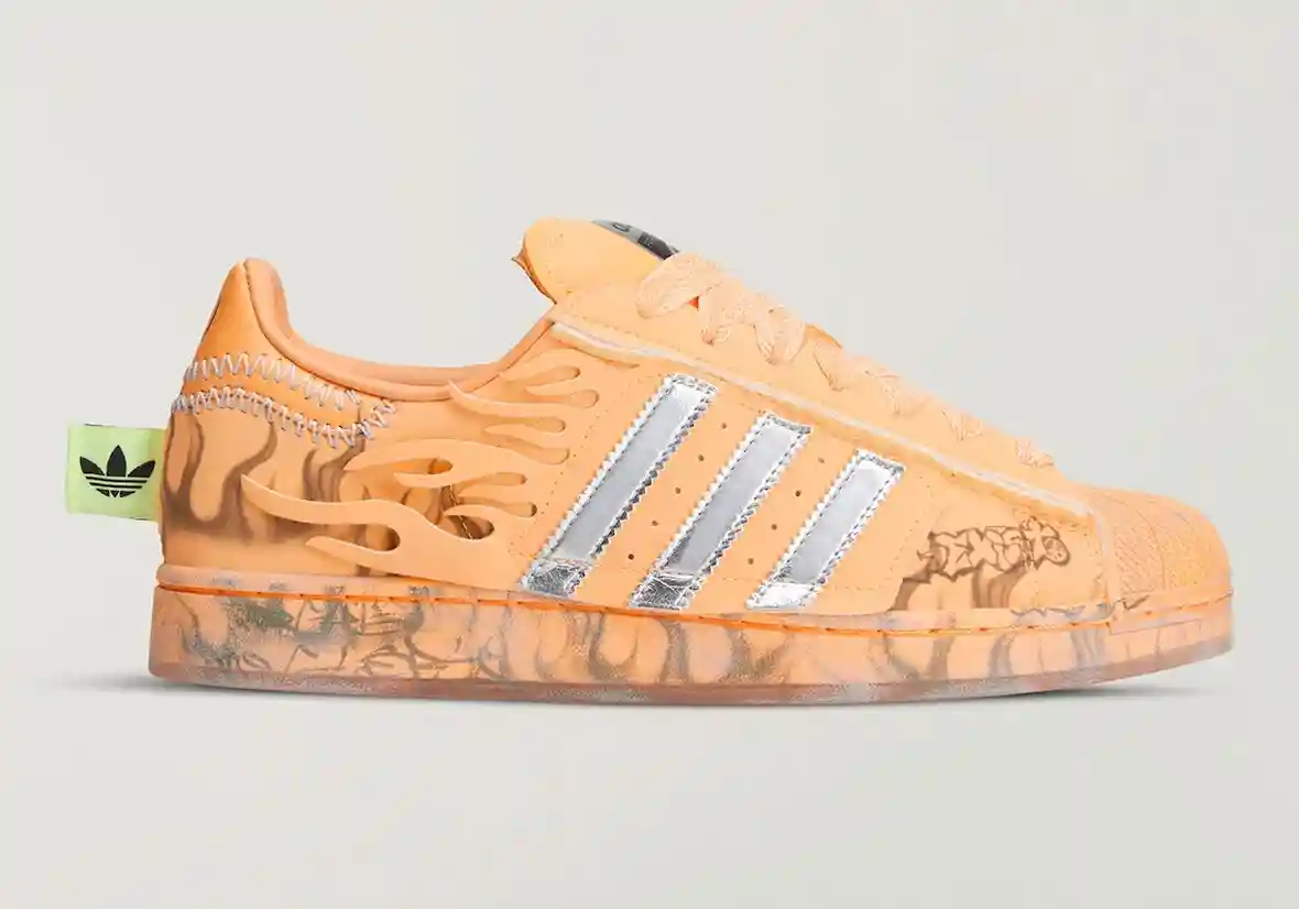 Hellstar x adidas Superstar "朦朧橙 "4 月 10 日發佈 Hellstar, adidas superstar, adidas - Hellstar x adidas Superstar "朦朧橙 "4 月 10 日發佈