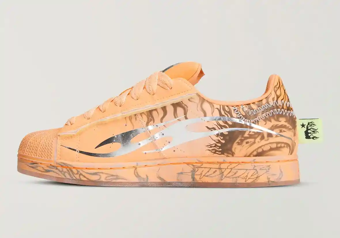 Hellstar x adidas Superstar "朦朧橙 "4 月 10 日發佈 Hellstar, adidas superstar, adidas - Hellstar x adidas Superstar "朦朧橙 "4 月 10 日發佈