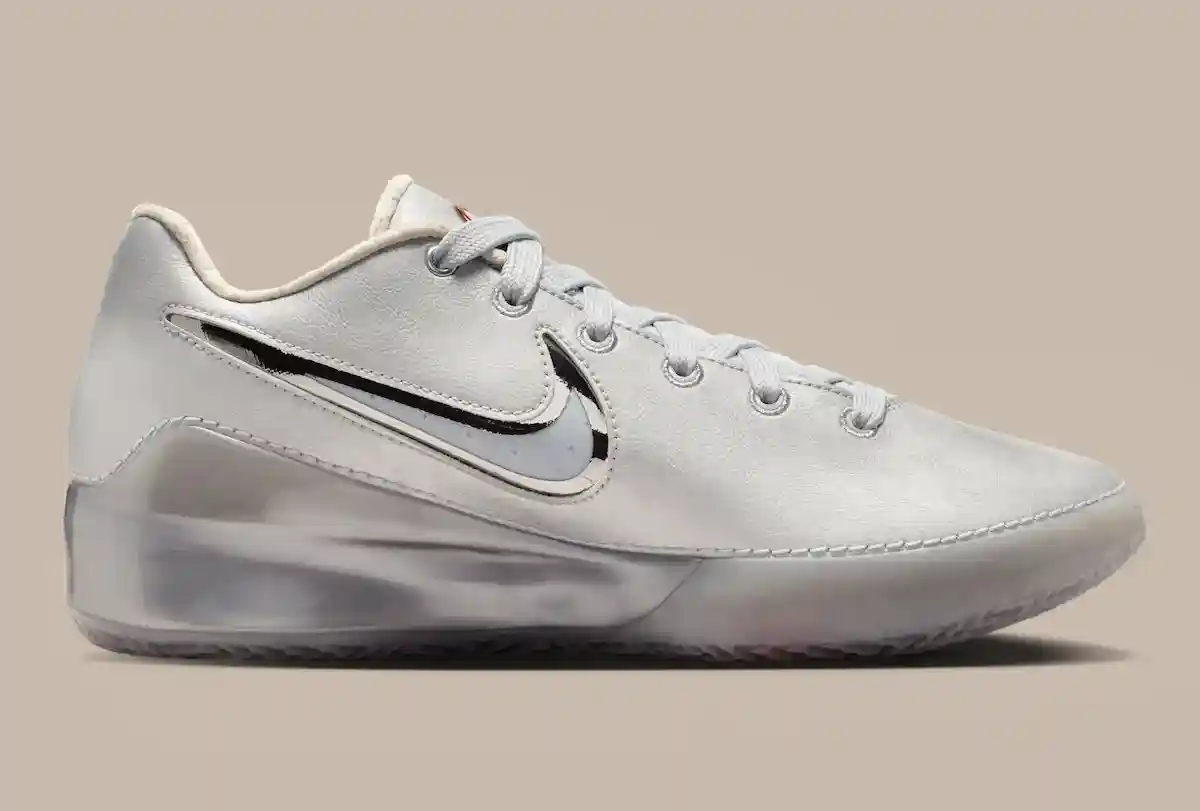 JuJu Watkins Nike LeBron NXXT Gen Silver Lining metallic upper