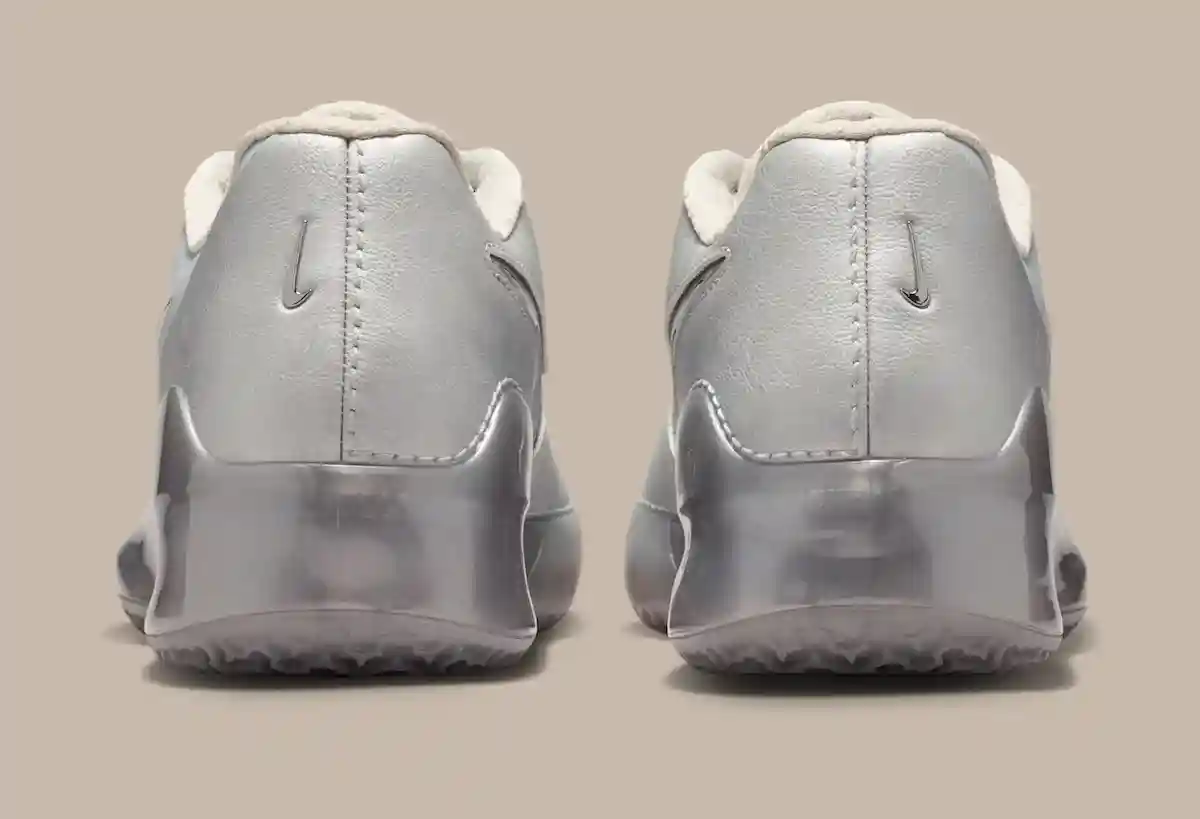 JuJu Watkins Nike LeBron NXXT Gen Silver Lining metallic upper