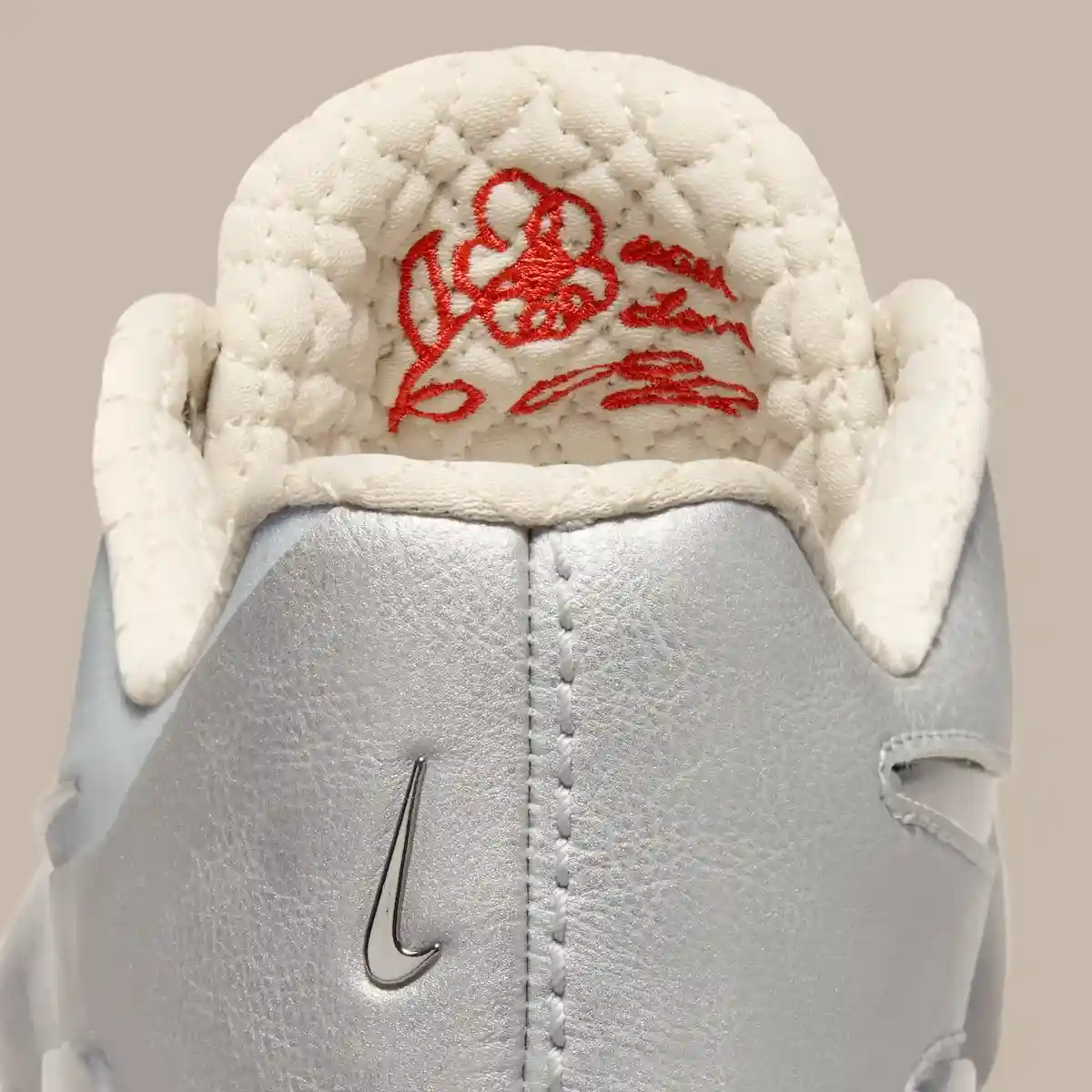 JuJu Watkins Nike LeBron NXXT Gen Silver Lining metallic upper