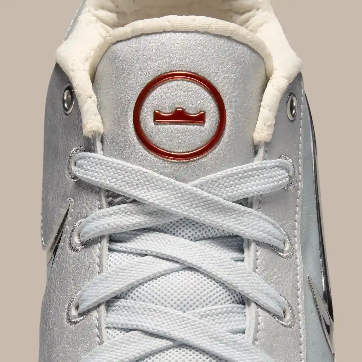 JuJu Watkins Nike LeBron NXXT Gen Silver Lining metallic upper