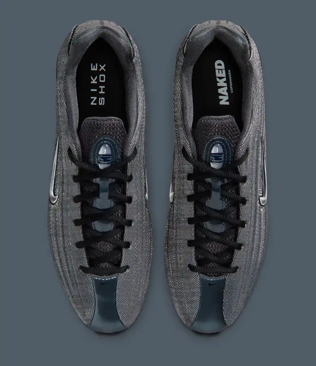 Naked Copenhagen 對 Nike Shox Z 和 Calistra 進行了重新設計,採用了光滑的金屬裝飾 Nike Shox, Nike - Naked Copenhagen 對 Nike Shox Z 和 Calistra 進行了重新設計,採用了光滑的金屬裝飾