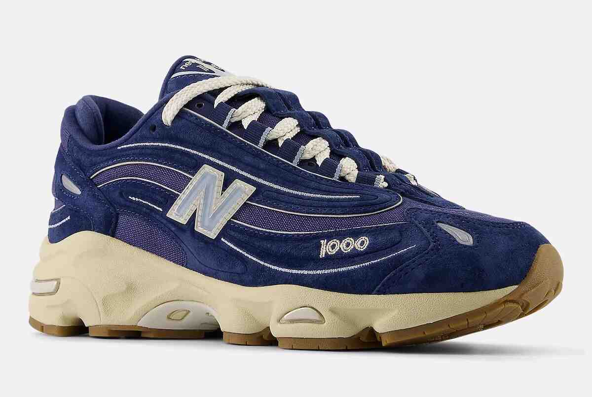 新百倫 1000 "海軍藍/口香糖色 "復古外觀 New Balance 1000, New Balance - 新百倫 1000 "海軍藍/口香糖色 "復古外觀