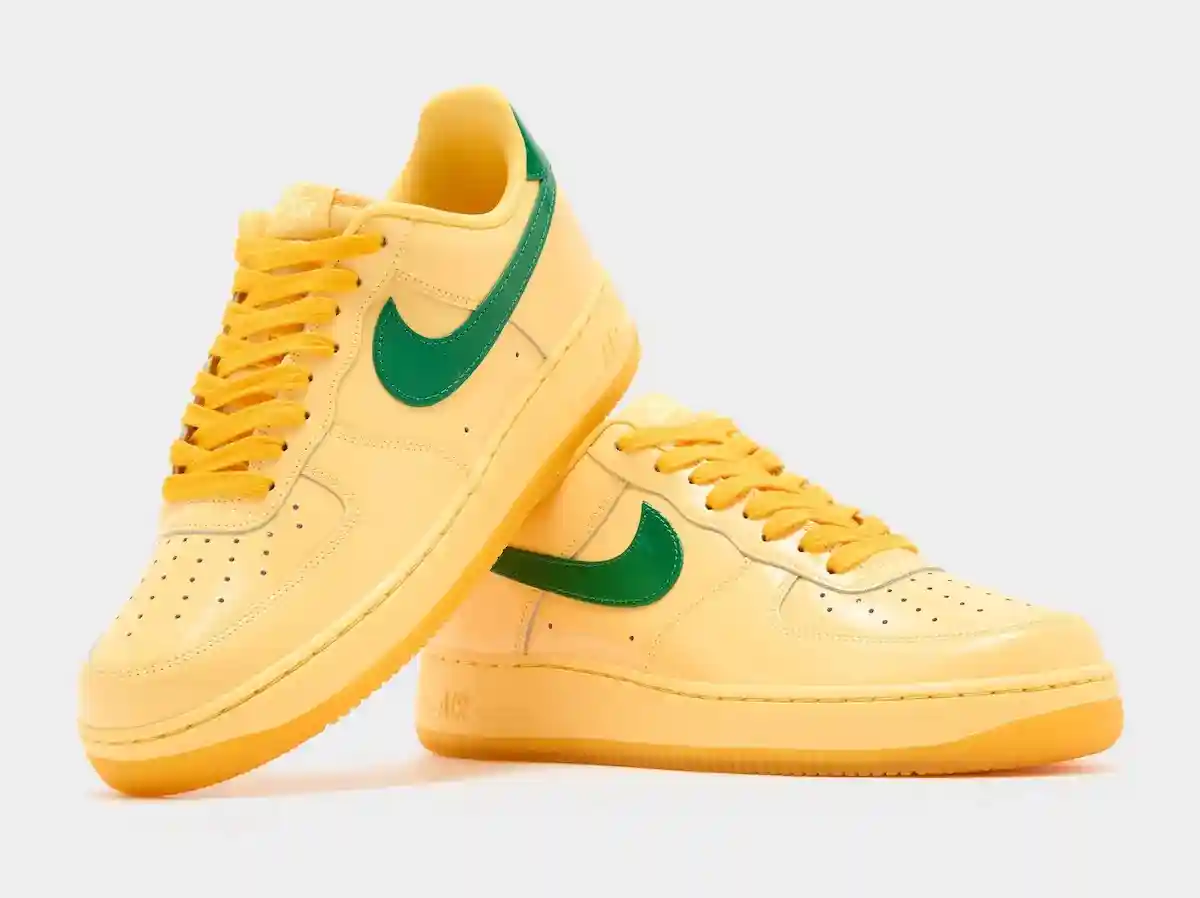 Nike Air Force 1 Low, Nike Air Force 1, Nike - 耐克 Air Force 1 Low Patent "黃玉金/松樹綠 "2026 年夏季發佈